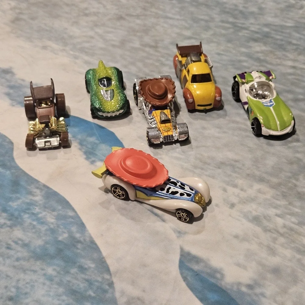 Toy Story Diecast Cars Lot of 6 Buzz Woody Jessie Rex Slinky Bullseye Disney